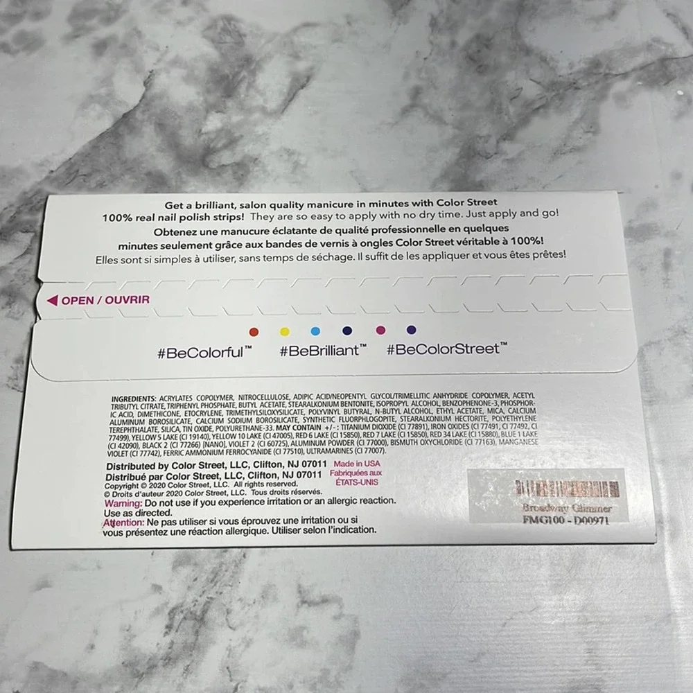 Color Street Broadway Glimmer Nail Strips NWT - Picture 3 of 4
